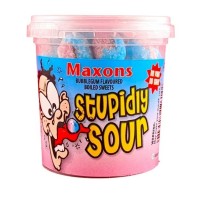Maxons Stupidly Sour Bubblegum Tub 100g - BB: 10/2026